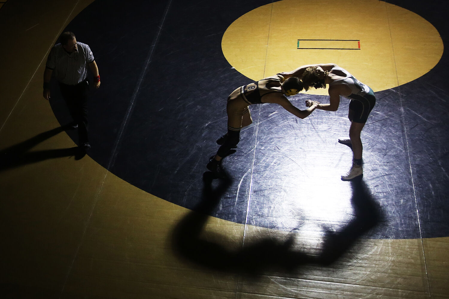Will Briscoe and Kelly Walsh’s Jace Dees stretch